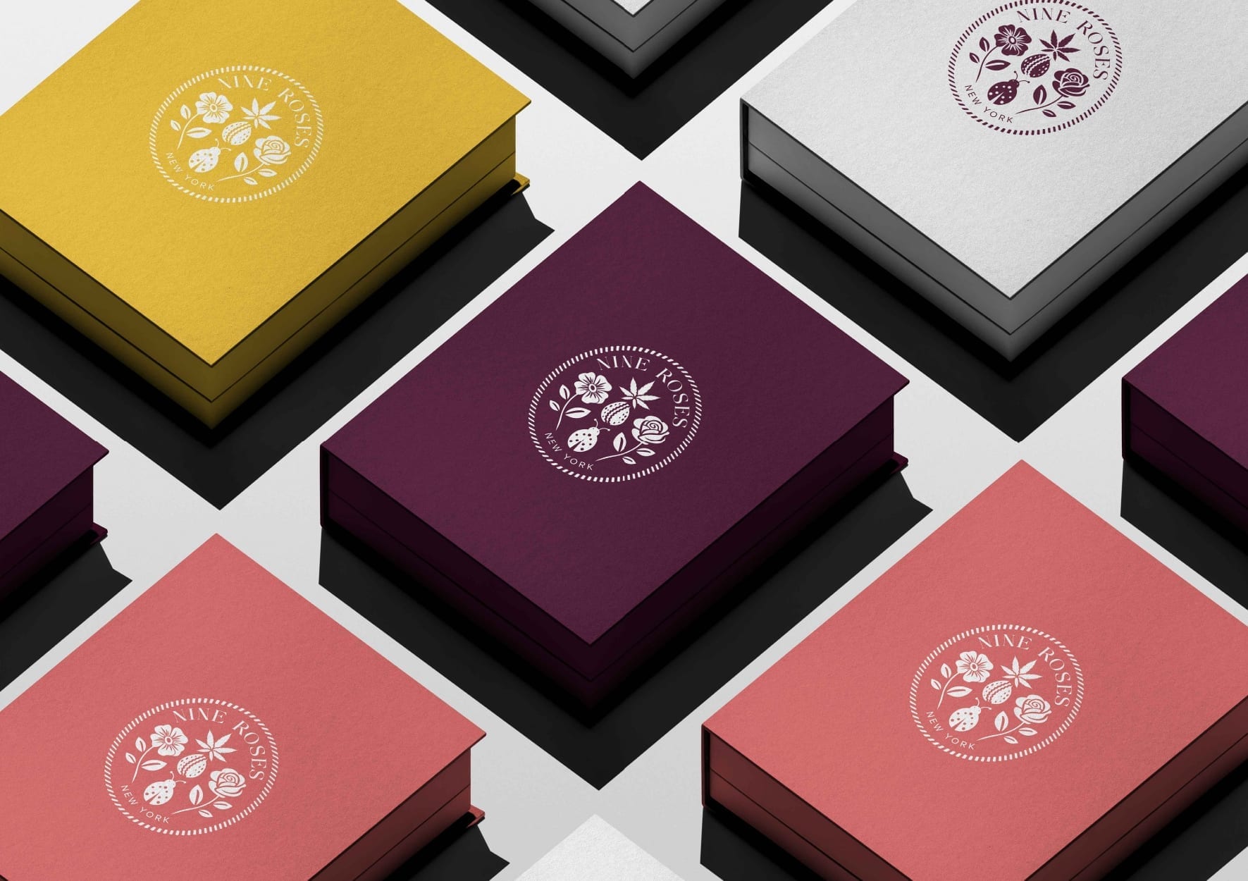 Nine Roses brand identity board