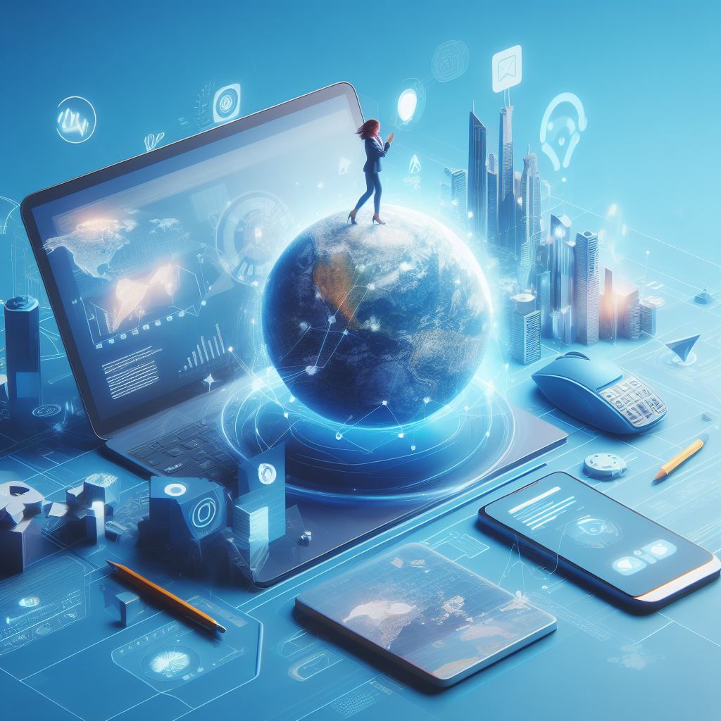 Brand identity assets laid out across digital touchpoints