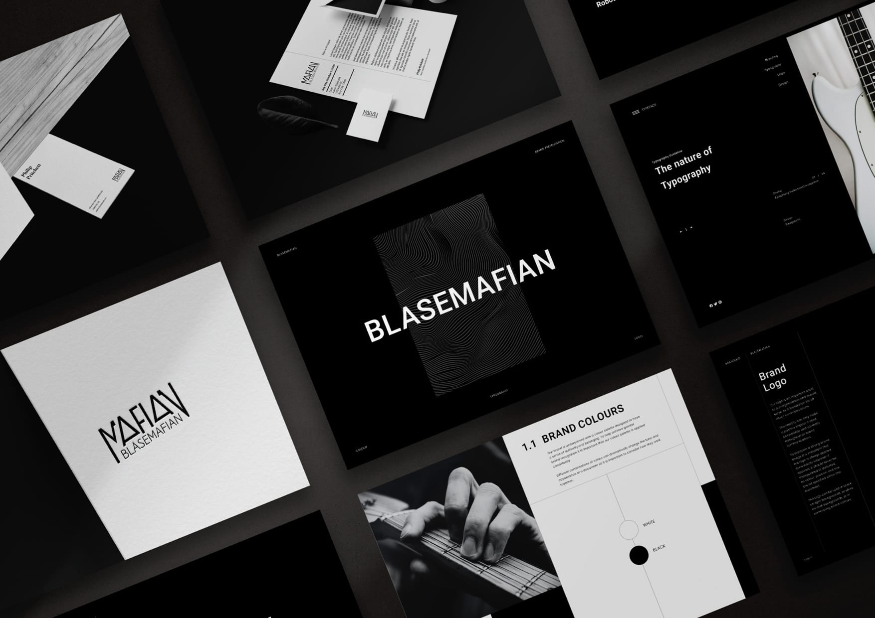 Blaasemafian brand and website hero