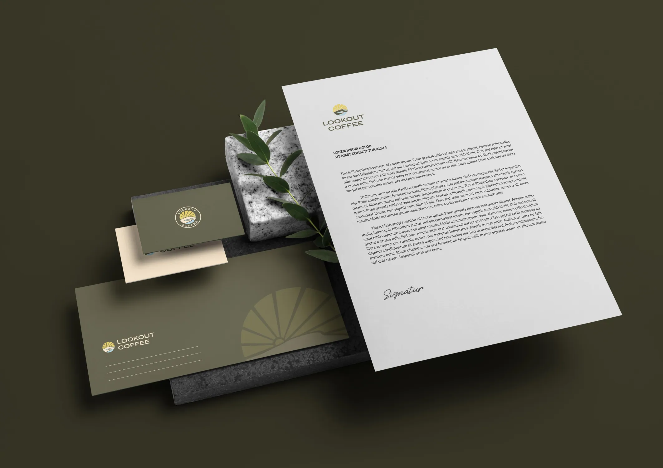 Lookout Coffee brand identity 2