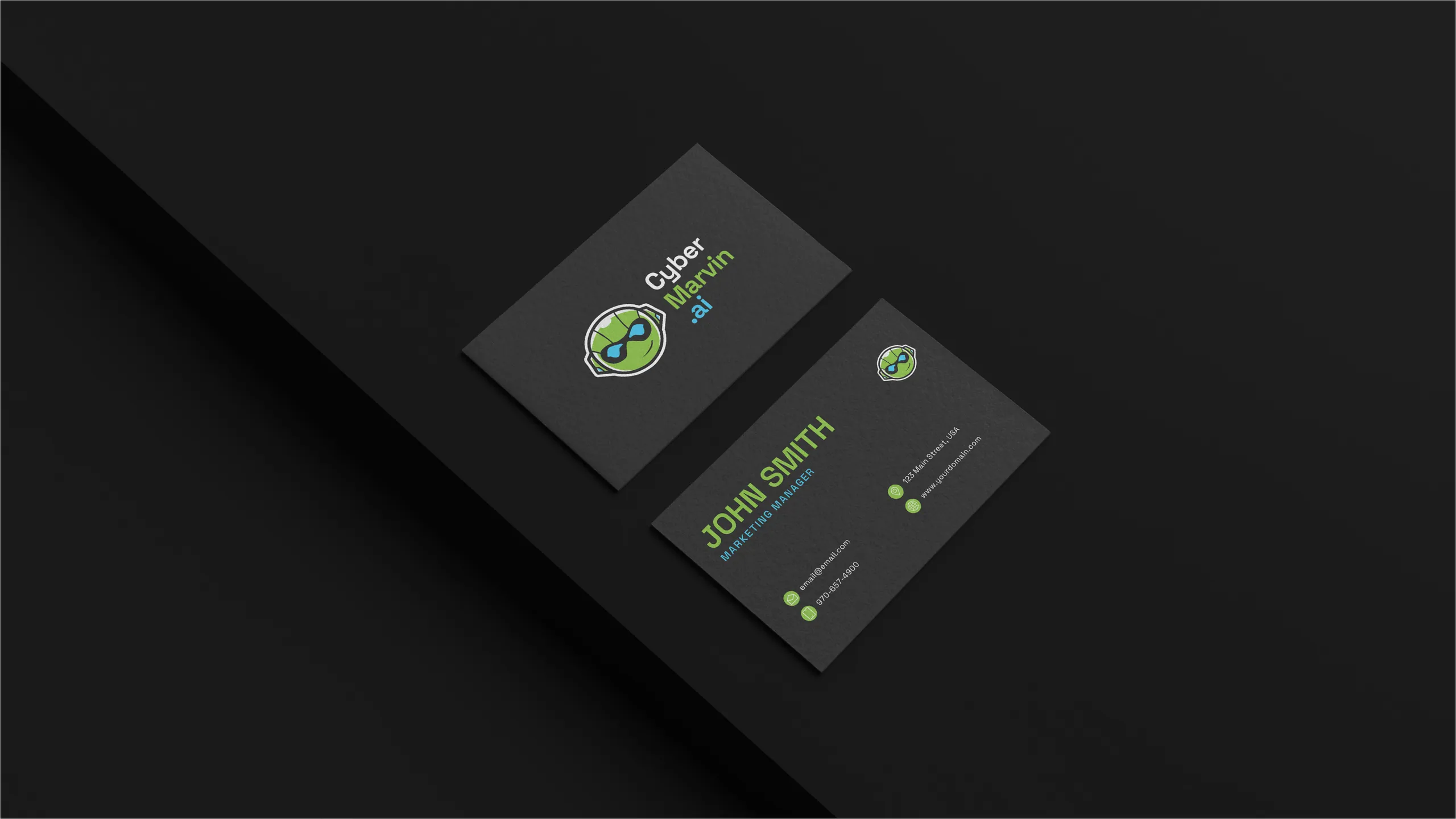 Cyber Marvin brand identity 3